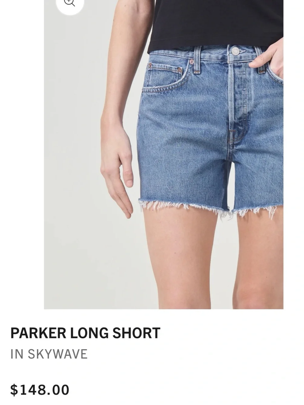 Agolde Parker Long Shorts
